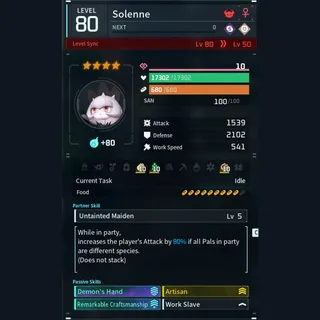 Max Legit Solenne god-roll (worker)
