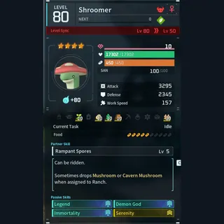 Max Legit Shroomer god-roll (legit attacker)