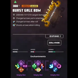minecraft dungeons: Burst Gale bow