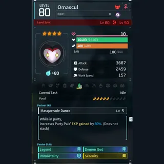 Max Legit Omascul god-roll (legit attacker)