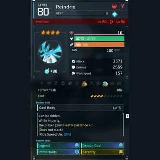 Max Legit Reindrix god-roll (legit attacker)