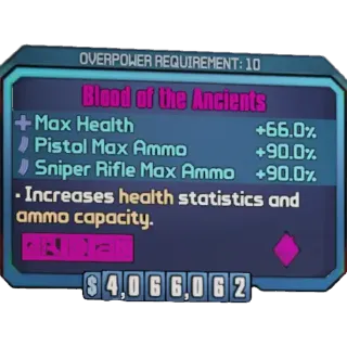 borderlands 2: Blood of the Ancients (Xbox/PC) (adjustable level) 