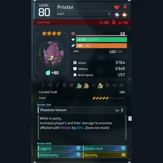 Max Legit Prixter god-roll (legit attacker)