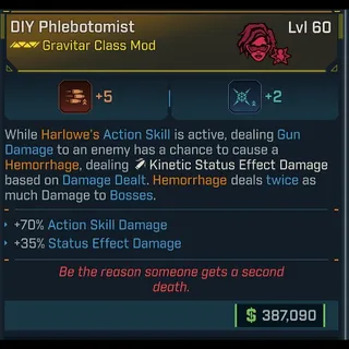 Borderlands 4: Phlebotomist God-Roll level 60 | BL4 | Borderlands