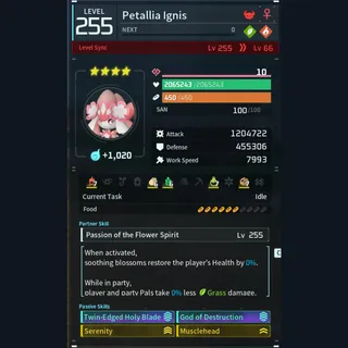 Palworld: Modded Petallia godroll (attacker) pal Pals | Pal World | Pals