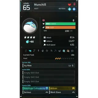 munchill godroll (worker) pal palworld