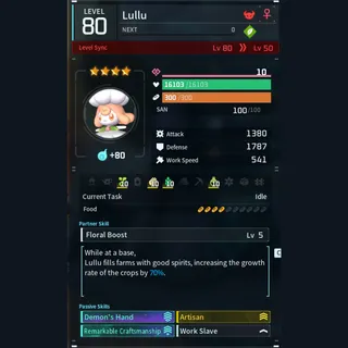 Max Legit Lullu god-roll (worker)