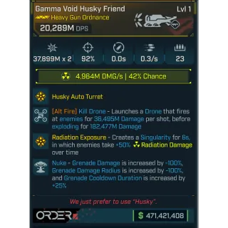 modded level 1 gamma void (pistol form)(regular wepaon slot)