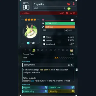 Max Legit Caprity god-roll (legit attacker)