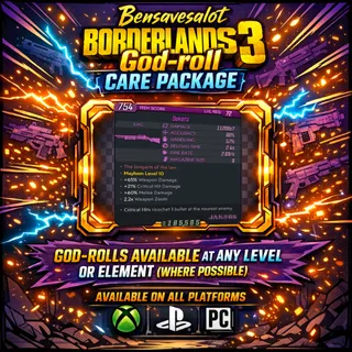 Bensavesalot God-Roll Gear drop (Dakota)