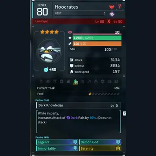 Max Legit Hoocrates god-roll (legit attacker)