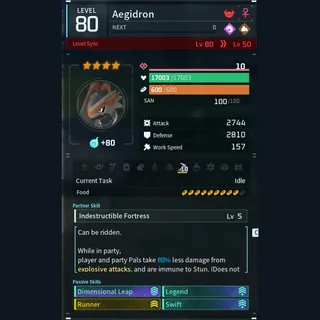 Max Legit Aegidron god-roll (glider/transport/full-speed mount)