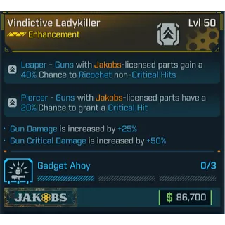 GROLL vindictive ladykiller (gun damage and crit)