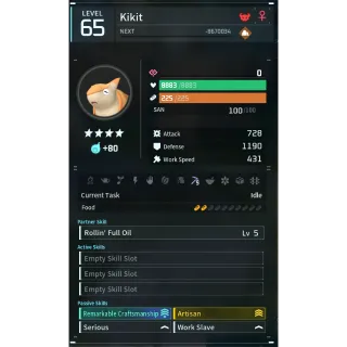 kikit   godroll (worker) pal palworld