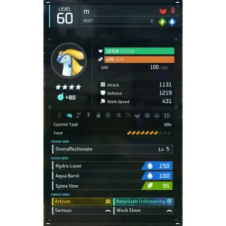 Broncherry Aqua godroll (worker) pal palworld