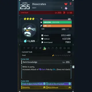 Palworld: Modded Hoocrates godroll (attacker) pal Pals | Pal World | Pals
