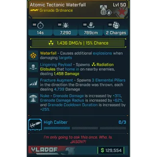 GROLL atomic tectonic waterfall (radiation)
