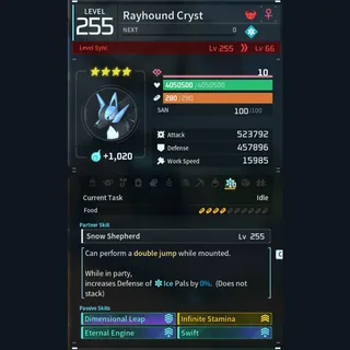 Palworld: Modded Rayhound godroll (mount) pal Pals | Pal World | Pals