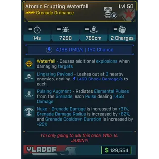 GROLL atomic erupting waterfall (shock)