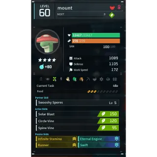 shroomer palworld (mount)(god-roll) Palworld