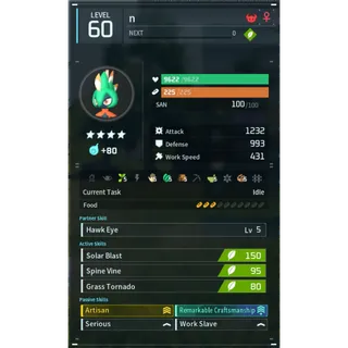 robinquill godroll (worker) pal palworld