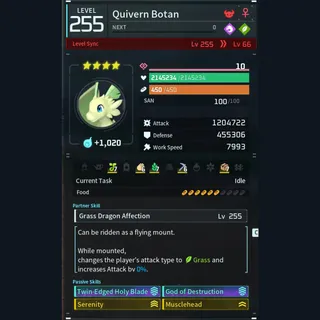 Palworld: Modded Quivern godroll (attacker) pal Pals | Pal World | Pals