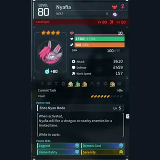Max Legit Nyafia god-roll (legit attacker)