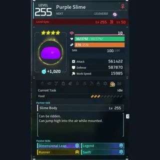 Modded Purple Slime god-roll (glider/transport/full-speed mount)