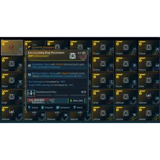 Borderlands 4: All (sniper) Excruciating Enhancements level 60 or any level