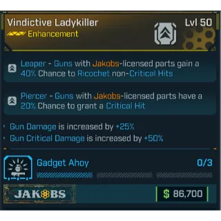 GROLL vindictive ladykiller (gun damage and crit)