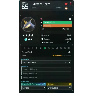 surfent terra (worker)(god-roll) Palworld