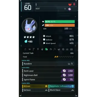 Nox godroll (worker) pal palworld