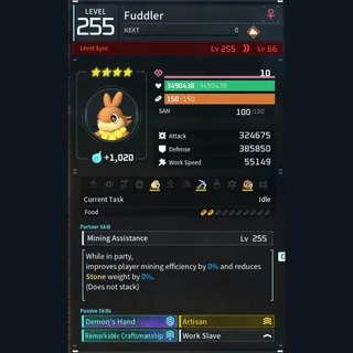 Palworld: Modded Fuddler godroll (worker) pal Pals | Pal World | Pals