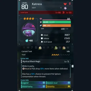 Max Legit Katress god-roll (legit attacker)