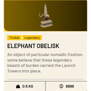 1*Elephant obelisk