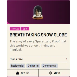 3* Breathtaking Snow Globe