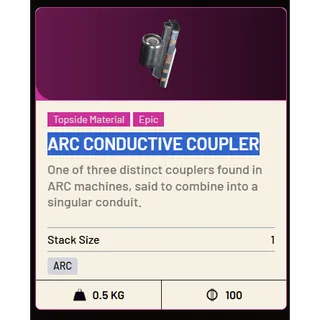  1x ARC Conductive Coupler