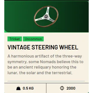 2*Vintage steering wheel