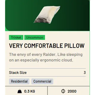 3x Very Comfortable Pillows