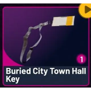 ×10 Buried City Town Hall Key
