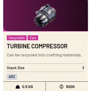 4 TURBINE COMPRESSOR