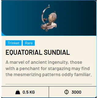 1*Equatorial sundiral