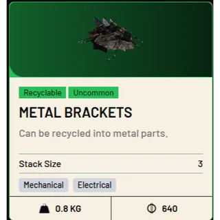 1*Metal Brackets