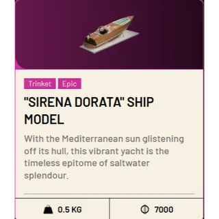 5*"Sirena Dorata" Ship Model
