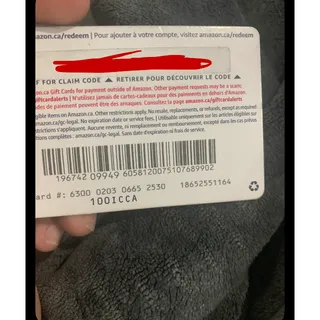 $100.00 CAD Amazon