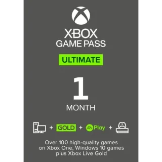 1 Month Xbox Game Pass Ultimate - New Account Only