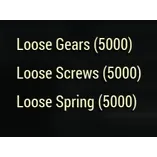 5k Loose Gears, Screws & Springs 