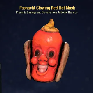 Glowing Red Hot Mask