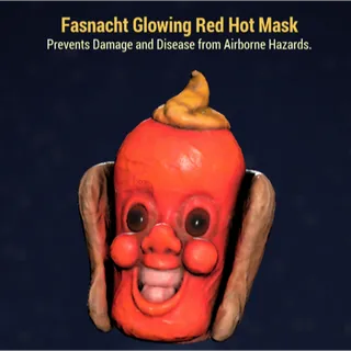 Glowing Red Hot Mask