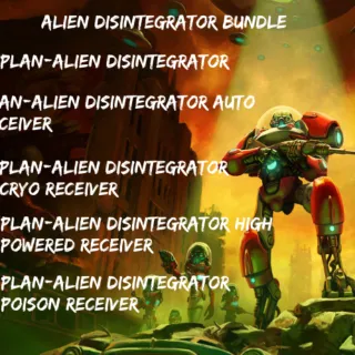 Alien Disintegrator Plan Bundle